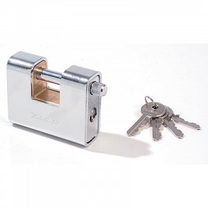 Λουκέτο τάκος επινικελωμένος 90mm με ατσάλινο λαιμό - ΑΝΟΞΕΙΔΩΤΑ-ΝΑΥΤΙΛΙΑΚΑ