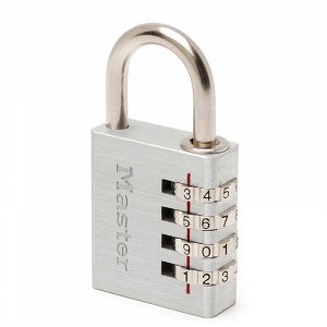 Λουκέτο αποσκευών συνδυασμού 4 ψηφίων με μεταλλικό φινίρισμα, 40mm, MASTERLOCK - ΛΟΥΚΕΤΑ ΣΥΝΔΥΑΣΜΟΥ