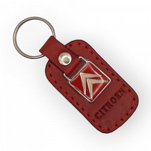 Δερμάτινο μπρελόκ Citroen Κόκκινο
