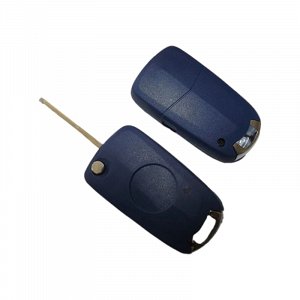 Κέλυφος Μετατροπής Κλειδιού Fiat με 1 Κουμπί και λαμα GT15R σε αναδιπλούμενο σε μπλε χρώμα