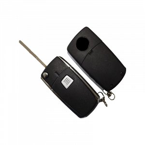 Κέλυφος Μετατροπής Κλειδιού Fiat με 1 Κουμπί και λαμα GT15R σε αναδιπλούμενο σε Μαυρο χρώμα
