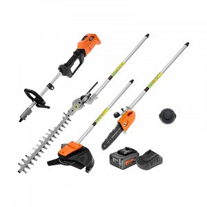 Πολυμηχάνημα Διαιρούμενο Επαναφορτιζόμενο 20V BL με Χορτοκοπτικό, Κονταροπρίονο, Κλαδευτήρι &amp; Μπαταρία 5.0Ah με Φορτιστή (US505-15B)