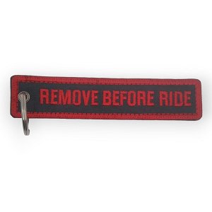 Υφασμάτινο Μπρελόκ REMOVE BEFORE FLIGHT Bright Red