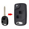 Κέλυφος Μετατροπής Κλειδιού Αυτοκινήτου Toyota με 2 Κουμπιά - Λάμα TOY43
