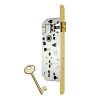 Κλειδαριά Μεσόπορτας AGB Patent Grande 40/90mm Οβάλ Brass