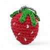 Χειροποίητο Μπρελόκ Πλεκτή Φράουλα