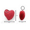 Χειροποίητο Μπρελόκ Πλεκτή Καρδιά