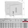 Χρηματοκιβώτιο CISA 82250/43 με Κλειδί &amp; Μηχανικό Κωδικό