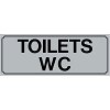 Πινακίδα Σήμανσης ''TOILETS WC'' (PVC)