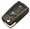 Κέλυφος Κλειδιού Αυτοκινήτου Toyota με 2 Κουμπιά Αναδιπλούμενο με Υποδοχή για Μεγάλη Μπαταρία-TOY48