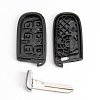 Κέλυφος Κλειδιού κλειδιού αυτοκινήτου για Fiat / Chrysler / Jeep / Dodge με 4 κουμπιά