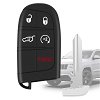 Κέλυφος Κλειδιού κλειδιού αυτοκινήτου για Fiat / Chrysler / Jeep / Dodge με 4 κουμπιά