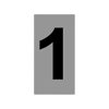 Πινακίδα Σήμανσης Αριθμός ''1'' (Αλουμινίου)