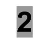 Πινακίδα Σήμανσης Αριθμός ''2'' (Αλουμινίου)