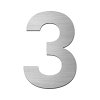 Πινακίδα Σήμανσης Αριθμός ''3'' Σε Ασημί Χρώμα (ABS)