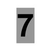 Πινακίδα Σήμανσης Αριθμός ''7'' (Αλουμινίου)