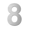 Πινακίδα Σήμανσης Αριθμός ''8'' Σε Ασημί Χρώμα (ABS)