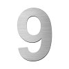 Πινακίδα Σήμανσης Αριθμός ''9'' Σε Ασημί Χρώμα (ABS)