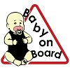 Πινακίδα Σήμανσης ''BABY ON BOARD'' (Αυτοκόλλητο)