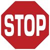 Πινακίδα Σήμανσης ''STOP'' Για Τζάμια (Αυτοκόλλητο)