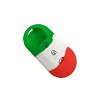 Θήκη Σιλικόνης Fiat/Lancia με 3 Κουμπιά Italy Flag