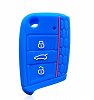Θήκη Σιλικόνης Skoda/Seat/Volkswagen με 3 Κουμπιά μπλε