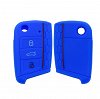 Θήκη Σιλικόνης Skoda/Seat/Volkswagen με 3 Κουμπιά μπλε