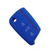 Θήκη Σιλικόνης Skoda/Seat/Volkswagen με 3 Κουμπιά μπλε