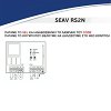 Τηλεχειριστήριο Γκαραζόπορτας SEAV Be Happy RH2 868mhz Κυλιόμενης Συχνότητας Με 2 Κουμπιά