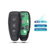 Τηλεχειριστήριο Ford με ID49 Chip λάμα HU101 και 3 κουμπιά (Keyless)